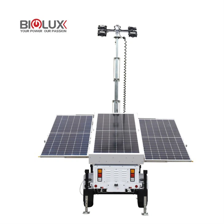 3 Panel 4light Solar Lighting Tower 3*435W Mobil Solar Light Tower