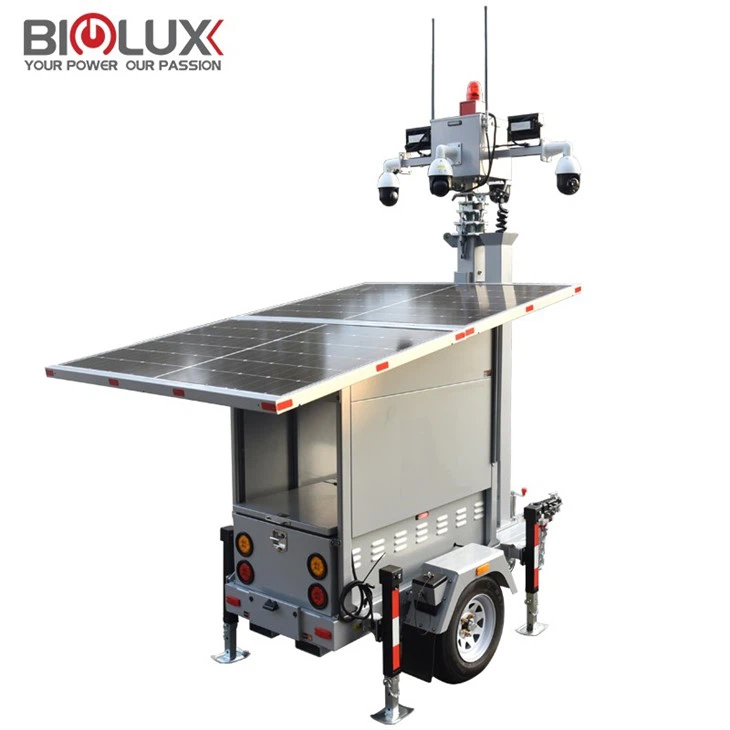 Mobile Solar Surveillance Trailer From China Factory BIGLUX
