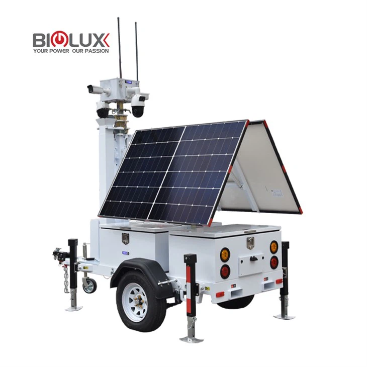 Nyt design Mobil Solar Cctv Surveillance Tower Trailer