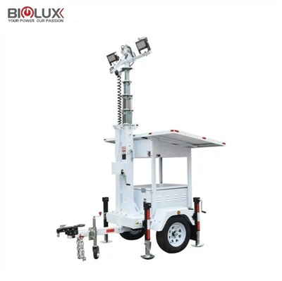 Solar Light Tower til parkeringsplads