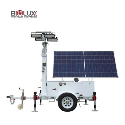 Solar Light Trailer - Hisolo bærbar til byggepladser