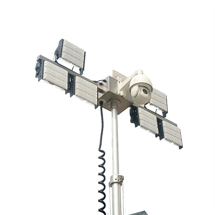 Construction Trailer With Solar Generator And Lights