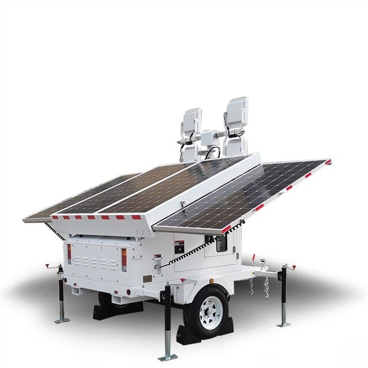 Mobile Solar Light Tower With 5kw Inverter