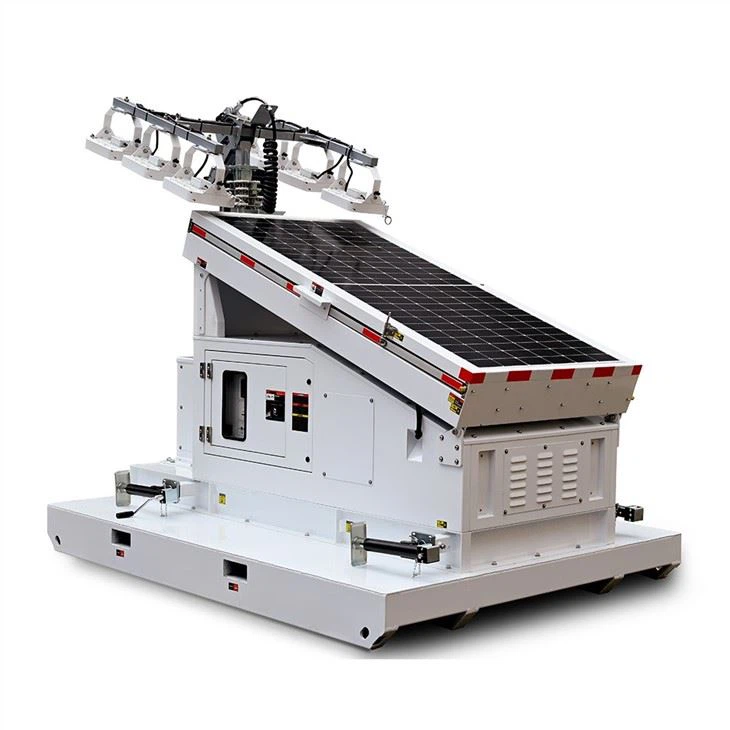 Skid Light Tower With Solar Generator