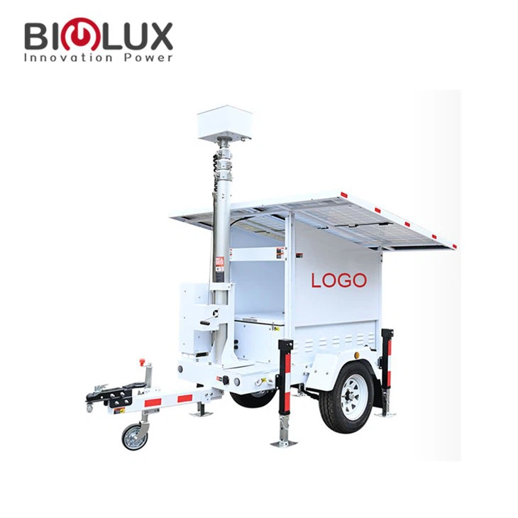 435W*2 Simple Mobile Solar CCTV Tower