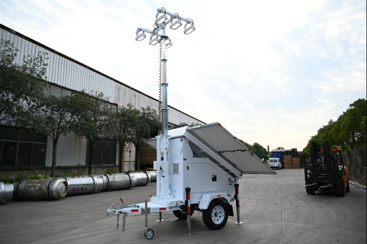 Mobile Solar LED Light Tower