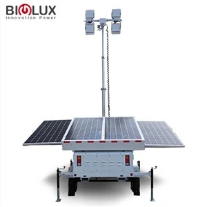 Udendørs Solar Trailer Med LED Lys
