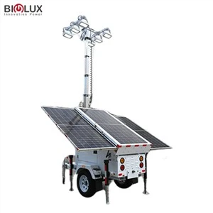 Solar lystårn med 1200w led lys