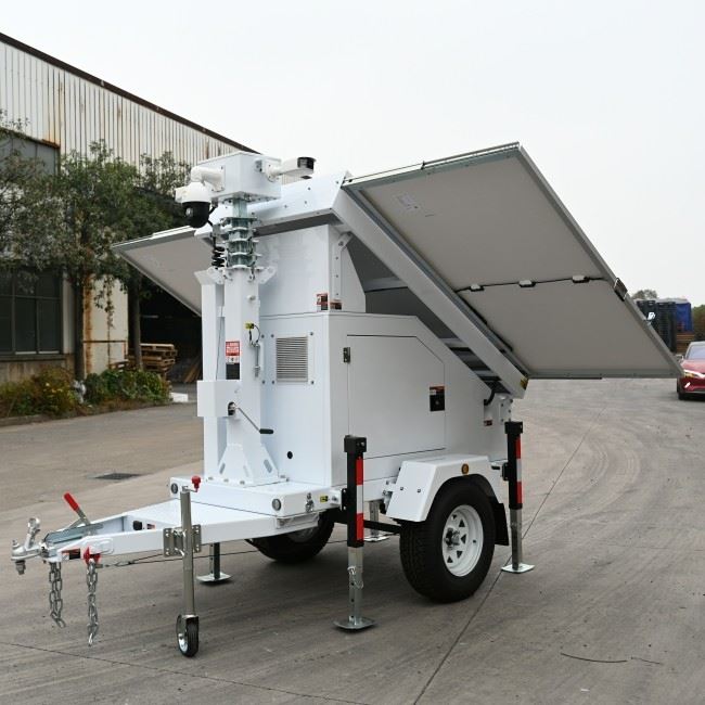 Video Surveillance Trailers Construction Camera Trailers