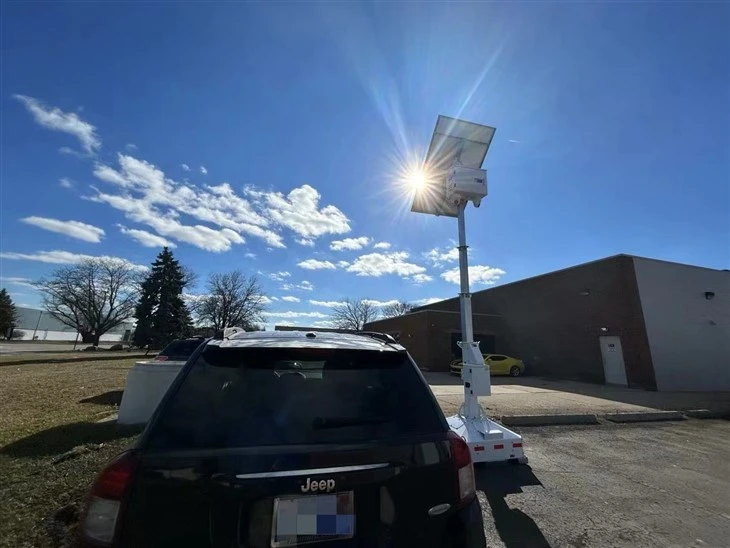 Portable Mobile Surveillance Tower factory