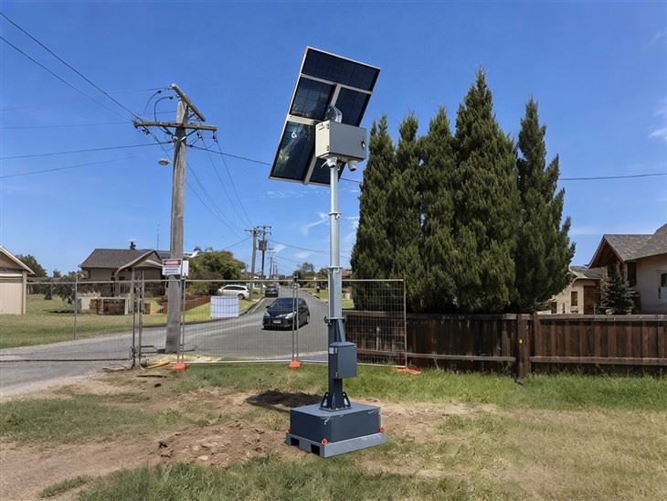 Portable Solar Security Surveillance Towers high quality